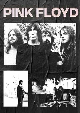 Pink Floyd Band Poster Collage