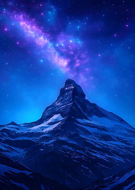matterhorn Peak Under a Starry Sky