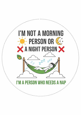 Nap Person Graphic