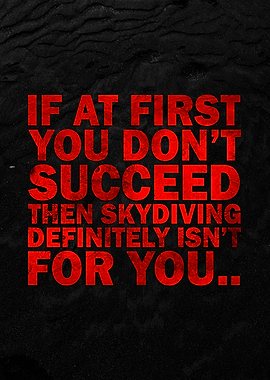 Skydiving Humor Text Art