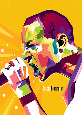 Chester Bennington Pop Art