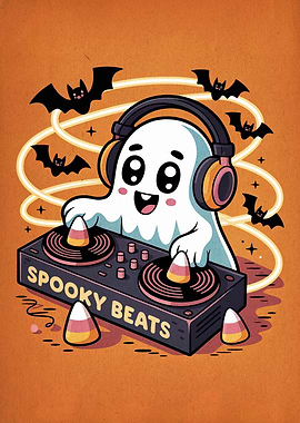 Ghost DJ with Spooky Beats