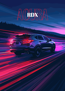 Acura RDX on a vibrant road