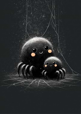 Cute Spider Family