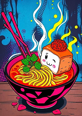 Kawaii Ramen Bowl with Tofu