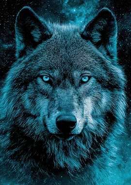 Blue Wolf Stare