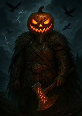Norse Pumpkin Warrior