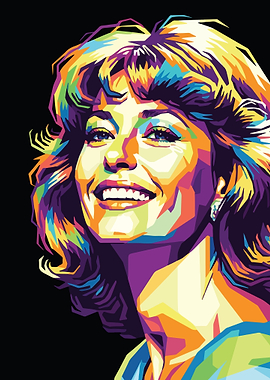 Dolly Parton Colorful Portrait