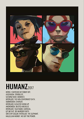 Gorillaz - Humanz 2017 Album Art