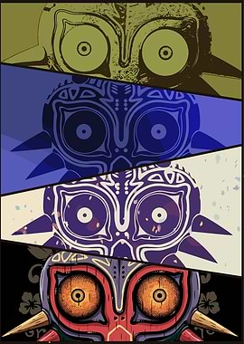 Majora's Mask Stacked Art
