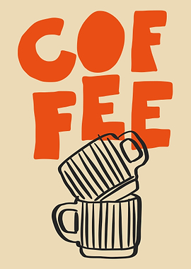 Coffee Cups Graphic Art