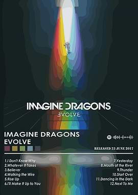 Imagine Dragons Evolve Album Cover