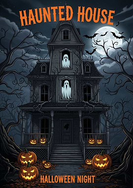 Haunted House Halloween Night Halloween2025