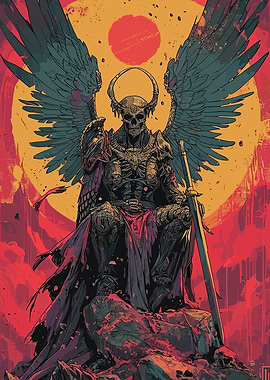 Winged Skeleton King with Sword