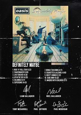 Oasis - Definitely Maybe Album Cover