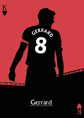 Steven Gerrard King of Hearts Card