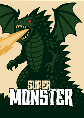 Super Monster Dragon Illustration