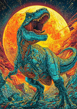 T-Rex in Alien Planet