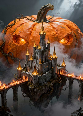 Pumpkin Castle Halloween Fantasy