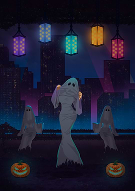 Halloween Ghosts in the City