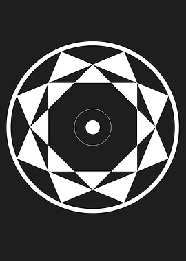 Geometric Star Mandala Design