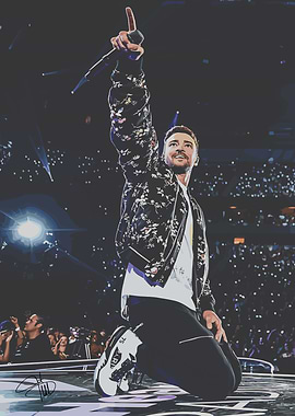 Justin Timberlake performing on stage