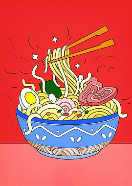 Stylized Ramen Bowl