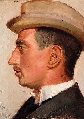 Portrait of a man in profile