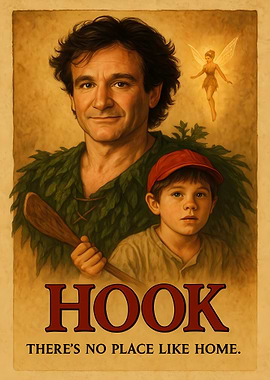Hook Movie Poster with Robin Williams