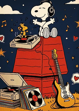 Snoopy and Woodstock's Musical Party
