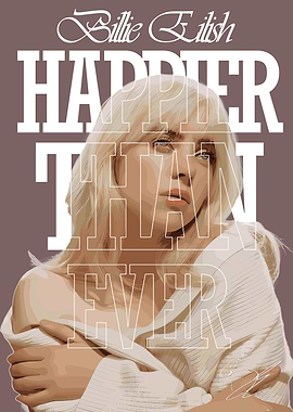 Billie Eilish Happier Than Ever Artwork