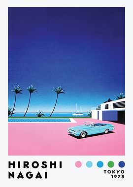 Hiroshi Nagai Tokyo 1973 Art Print