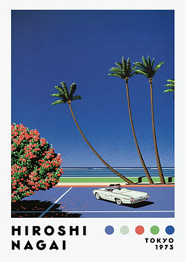 Hiroshi Nagai Tokyo 1973 Art Print