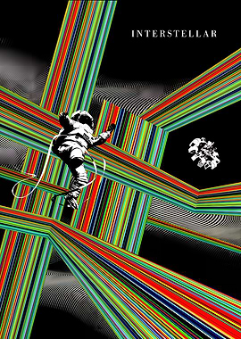 Interstellar Movie Poster Abstract Art