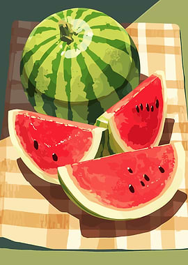 Watermelon Still Life