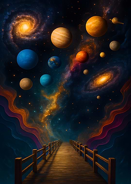 Planets over the bridge to space