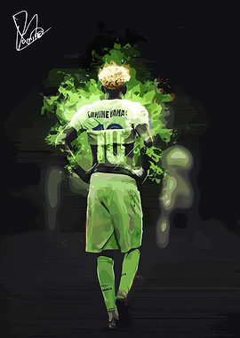 Lamine Yamal Soccer Player Art