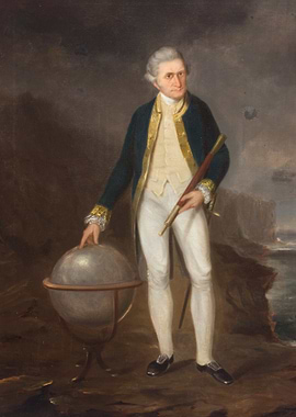 Portrait of a man with globe