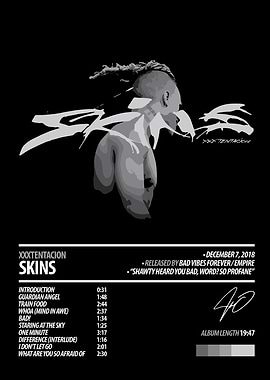 XXXTentacion Skins Album Cover Art