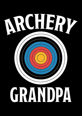 Archery Grandpa Target Graphic