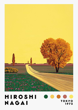 Hiroshi Nagai Tokyo 1973 Landscape