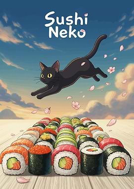 Sushi Neko: Cat and Sushi Art