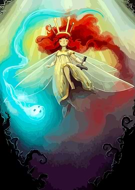 Childlike Fairy Queen with Sword