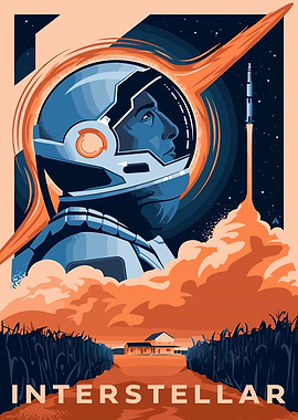 Interstellar Movie Poster Art