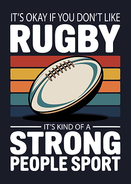 Rugby Strong People Sport Graphic