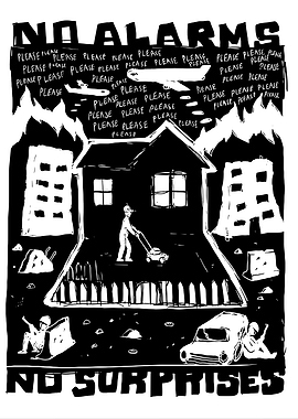 No Alarms, No Surprises Illustration