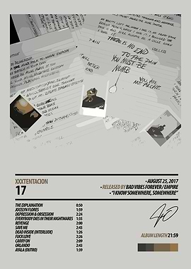 XXXTentacion '17' Album Cover Art