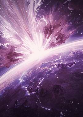 Purple Cosmic Explosion