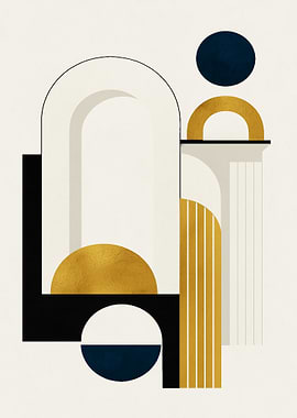 Abstract Geometric Shapes Art