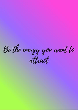 Inspirational Quote on Colorful Gradient Background